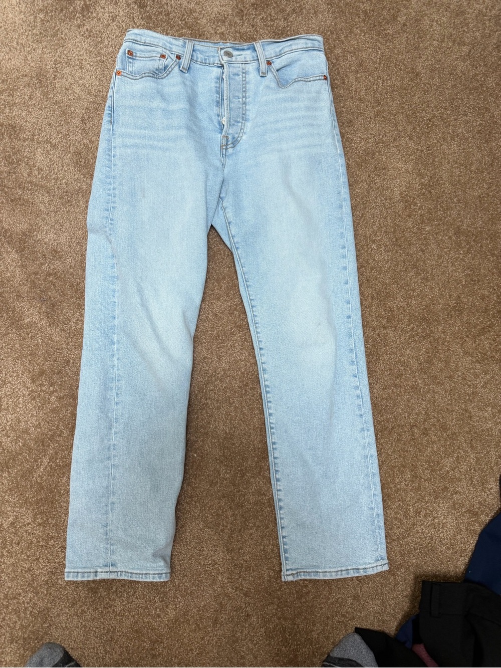 Levi's Light Blue Straight Leg Jeans